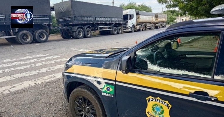 Oito carretas são retidas pela PRF por excesso de peso na BR-316 em Itacuruba e Belém do São Francisco no Sertão de PE