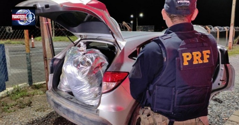 Traficante que saiu de Salgueiro com 96 kg de maconha é preso pela PRF em Serra Talhada no Sertão de PE