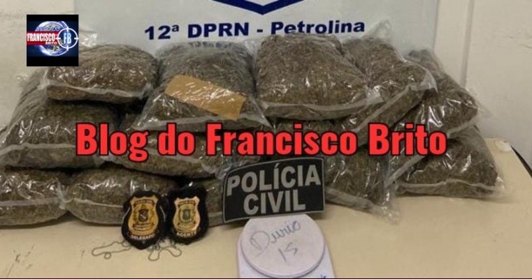 Polícia Civil prende mulher com mais de 6 Kg de maconha "chilena" em Petrolina no Sertão de PE