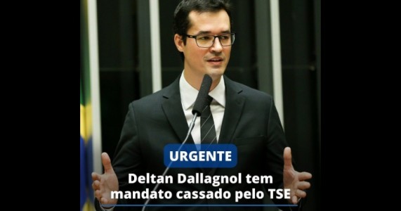 Deltan Dallagnol tem mandato cassado e perde a cadeira na Câmara dos Deputados