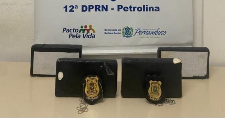 Polícia Civil apreende mais de 4 Kg de cocaína no loteamento Bela Vista em Petrolina