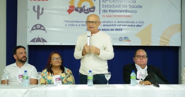 Prefeito de Salgueiro participa da 10ª Conferência Estadual de Saúde de Pernambuco reforçando