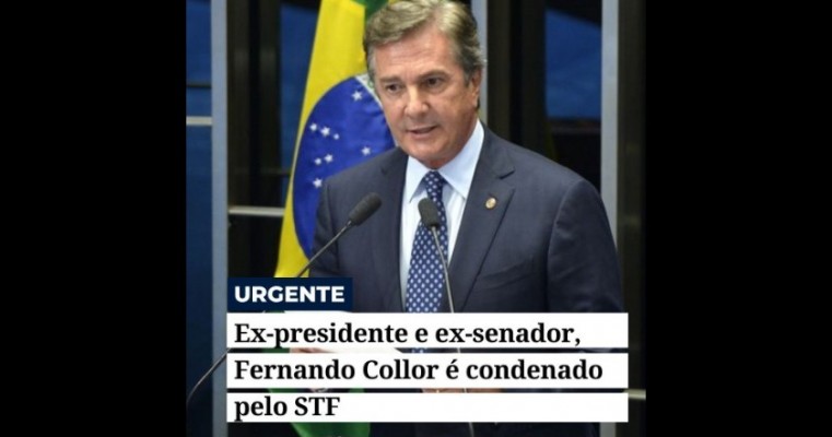 Ex-presidente e ex-senador Fernando Collor é condenado pela STF