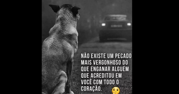 NÃO EXISTE UM PECADO MAIS VERGONHOSO DO QUE ENGANAR ALGUÉM QUE ACREDITOU EM VOCÊ COM TODO O CORAÇÃO.