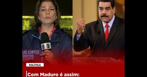 Com Maduro é assim: "imprensa é no soco❞