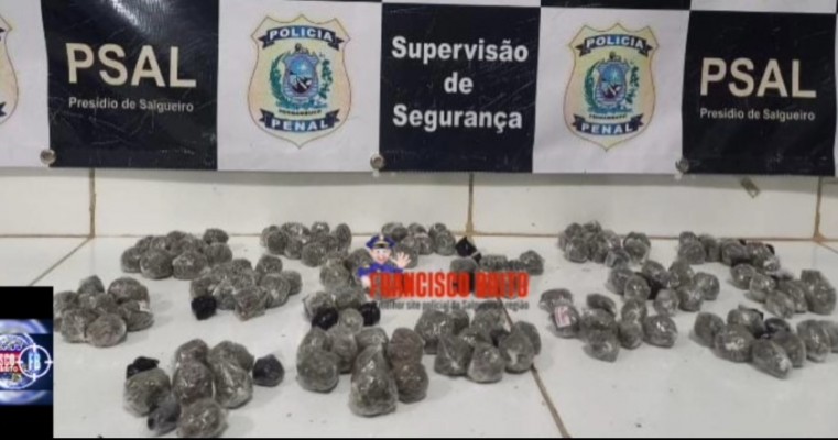 Paçocas de maconha: polícia militar e penal interceptam entrada 21 Big Big de maconha no presídio de Salgueiro