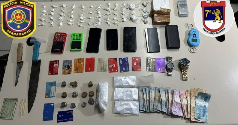 Polícia militar debela ponto de venda de drogas e prende traficante em Ouricuri no Sertão de PE