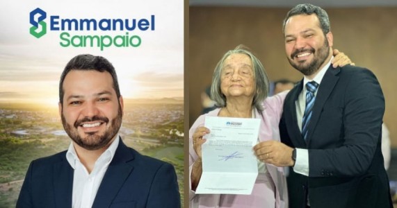 Vereador Emmanuel Sampaio homenageia educadora Toinha Pires e destaca sua dedicação à inclusão e à educação
