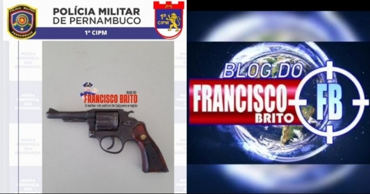 Policiais militares da 1°CIPM apreendem arma durante perseguição na zona rural de Itacuruba no Sertão de PE.