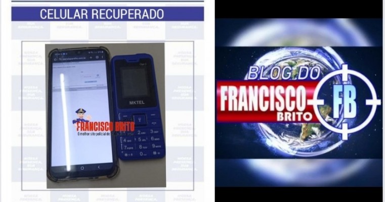 Polícia Militar recupera celular roubado no bairro da bomba em Salgueiro 