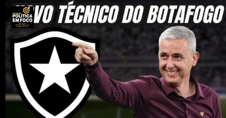 O novo treinador do Botafogo chegou. Tiago Nunes desembarcou ontem a noite no Rio de Janeiro, no Aeroporto 