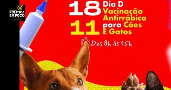 Prefeitura de Salgueiro promove Dia D de Vacinação Antirrábica para Cães e Gatos neste sábado (18)