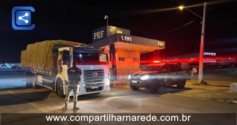 PRF recolhe caminhão com irregularidades fiscal e ambiental em Salgueiro