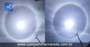 Fenômeno do halo solar foi visto por moradores de cidades de Pernambuco