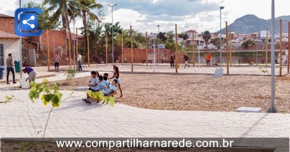 Prefeitura do Salgueiro inaugura praça esportiva no bairro do divino Espírito Santo