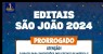 Prefeitura de Caruaru prorroga inscrições para os Editais do São João 2024 até o dia 12 de janeiro