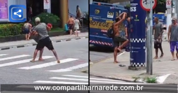 VÍDEO: Briga de rua termina com golpe de 'Karatê Kid'