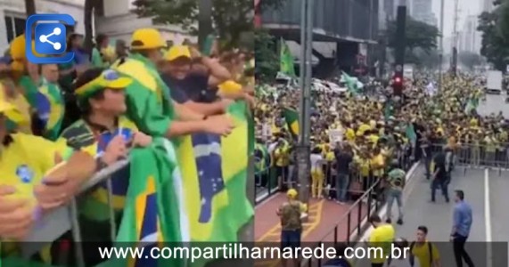 VÍDEO: Apoiadores de Bolsonaro lotam Avenida Paulista horas antes de ato do ex-presidente