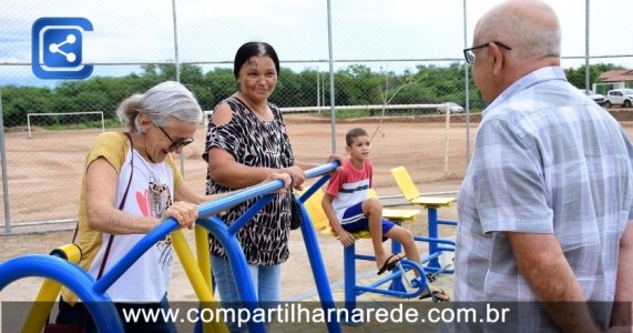 Em Umãs prefeito Dr.Marcones inaugura Academia da Saúde e anuncia creche e o saneamento do 3º distrito