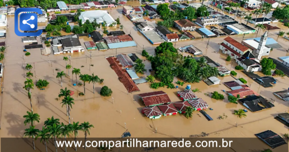 Nível de rio sobe e eleva riscos no Acre, aponta Serviço Geológico