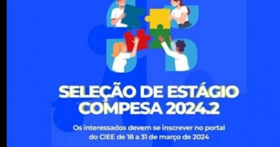 Compesa abre inscrição para seleção de estagiários com bolsa de até R$ 627