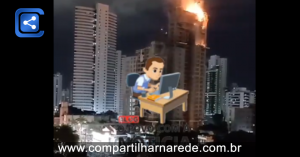 Em PE: Incêndio atinge prédio em construção no Recife. Veja vídeos