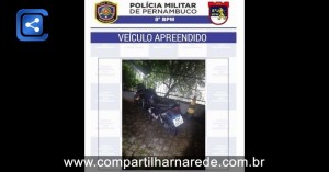 Motocicleta Clonada é Interceptada pela Polícia Militar de Salgueiro Durante Rondas Noturnas