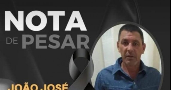 Nota de pesa  É com muita tristeza que noticiamos o falecimento de João José Roberto