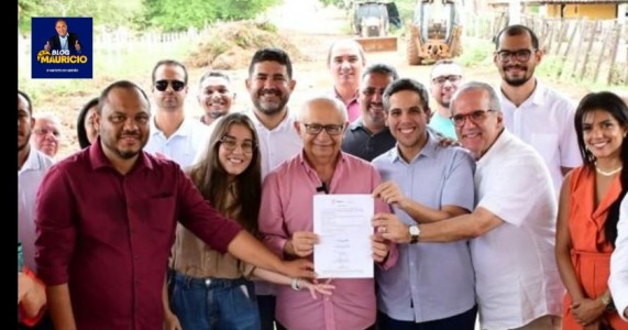 Prefeito Dr. Marcones, Senador Fernando Duere e Deputado Jarbas Filho Autorizam Início das Obras da Passagem Molhada da Granja