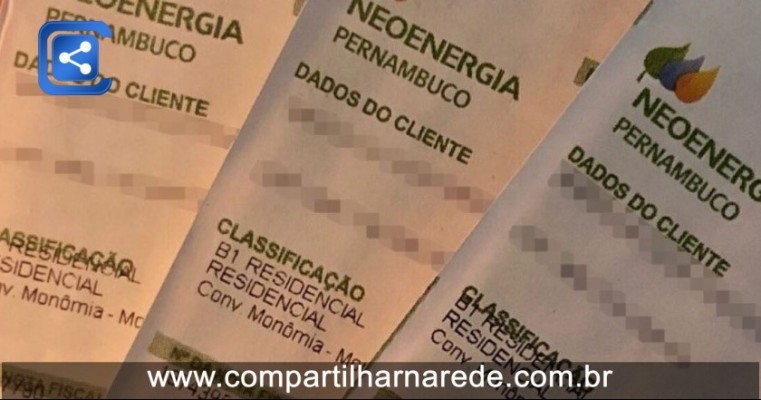 ESTÁ DE VOLTA. Neoenergia concede desconto de até 90% para salgueirenses que estão com a conta de energia atrasada