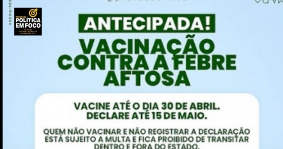 Serrita começa primeira etapa da campanha de vacinação contra a febre aftosa