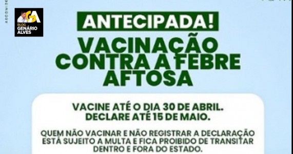 Serrita começa primeira etapa da campanha de vacinação contra a febre aftosa