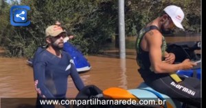 VÍDEO: Pedro Scooby e grupo de atletas chegam ao Rio Grande do Sul para ajudar com resgates