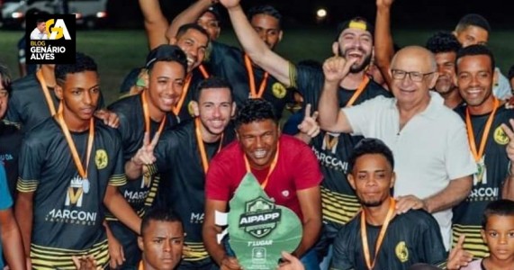 O prefeito Dr. Marcones participou Neste sábado prestigiei a cerimônia de premiação do Torneio Tradicional de Futebol de Campo