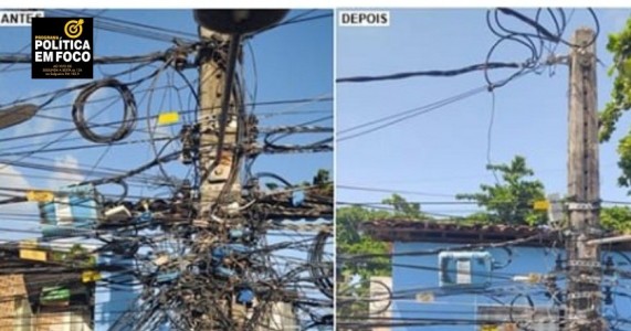 Neoenergia removeu mais de nove toneladas de cabos irregularidades em postes no Sertão de PE