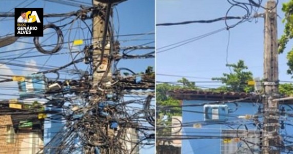 Neoenergia removeu mais de nove toneladas de cabos irregularidades em postes do sertão de PE