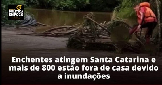 Neste final de semana, 20 municípios catarinenses entraram em estado de alerta devido às inundações,