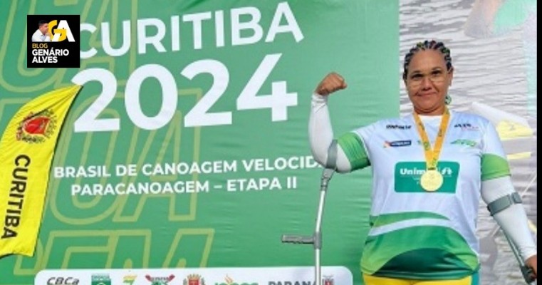 Paratleta de Petrolina ganha medalha de ouro na II Etapa da Copa Brasil de Paracanoagem