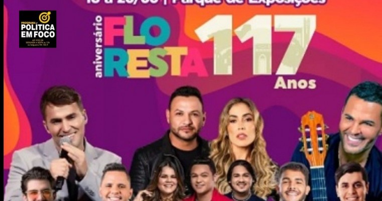 Aniversário de 117 anos de Floresta-PE tem shows de Tayrone, Desejo de Menina e Eduardo Costa