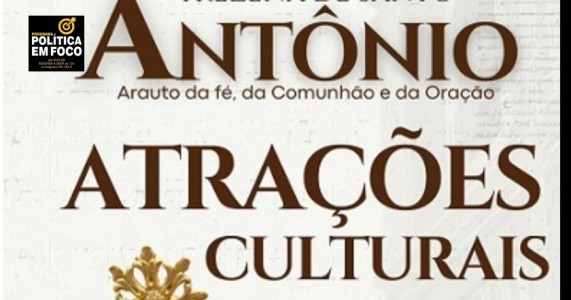 Confira as atrações culturais da Trezena de Santo Antônio de Salgueiro