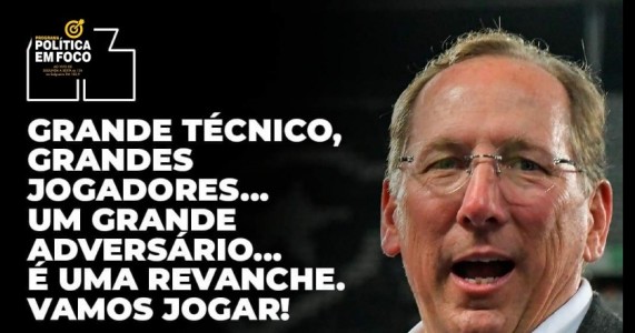 VAI SER UM JOGÃO!  John Textor classificou o confronto contra o Palmeiras nas oitavas de final