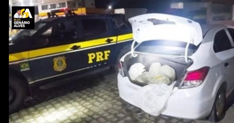 Polícia apreende carro com mais de 10 kg de maconha entre Arcoverde e Pesqueira