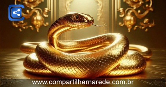 Sonhar com Cobra Dourada: Riqueza e Poder