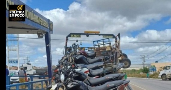 PRF realiza, no Sertão de Pernambuco, operação com foco nas motocicletas