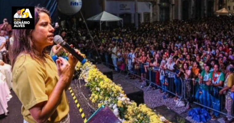 Governadora Raquel Lira participa da missa em Recife no dia de Nossa Senhora do Carmo