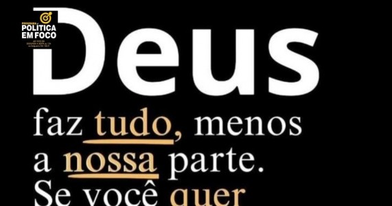 DEUS no comando sempre. Que os dias difíceis não diminuam a sua FÉ.