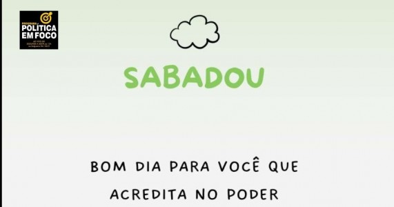 enha um sábado abençoado! Que cada instante que viver hoje seja de alegria, que faça seu coração se encher de gratidão.