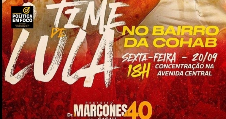 Nildo Bezerra convida população para evento do 'Time de Lula' no bairro da Cohab, em Salgueiro