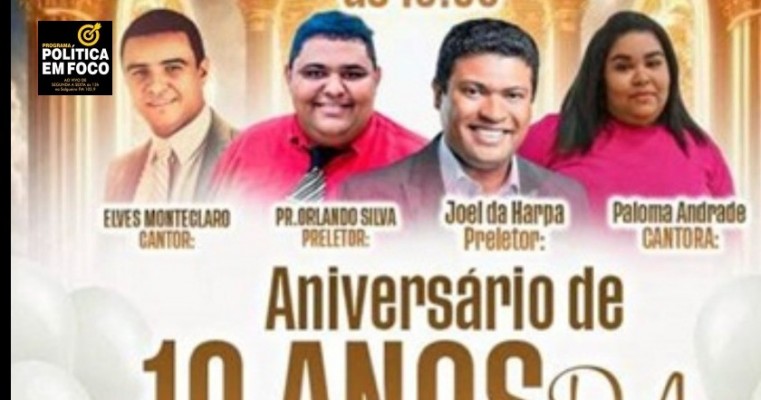 Igreja Assembleia de Deus Vida Nova comemora 10 anos de atividades em Petrolina nesse fim de semana