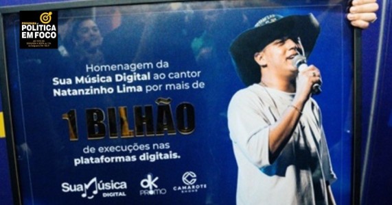 Natanzinho Lima comemora marca de 1 bilhão de streams nas plataformas digitais